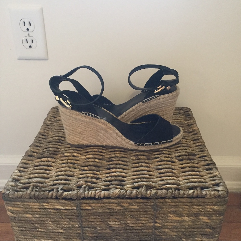 Vince Camuto Leera Espadrille - Size 9 Black Suede